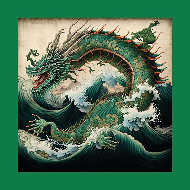 dragon wave by Shirtocracy