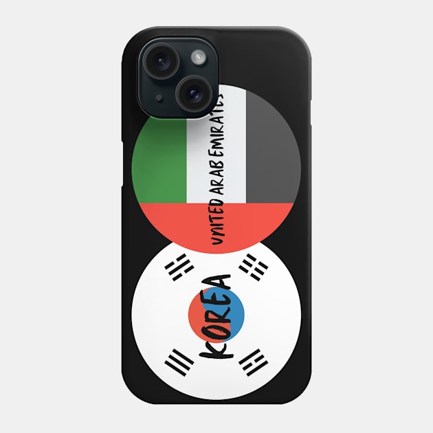 Korean Emirati - Korea, United Arab Emirates Phone Case by The Korean Rage