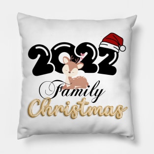 Family Christmas 2022 Pillow