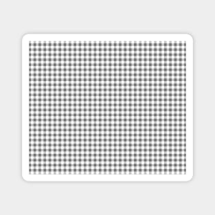 Gray and White Gingham Pattern | Gingham Patterns | Plaid Patterns | Chequered Patterns | Checked Patterns | Check Patterns | Classic Patterns | Magnet