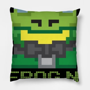 Frog N' Pixel Frog Pixel Gamers Gift Pillow