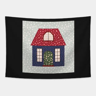 Little Cottage in the Field Tapestry