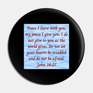 Bible Verse John 14:27 Pin