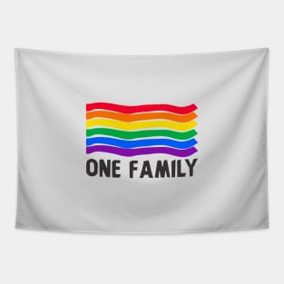 We are one family- Pride month wear Tapestry