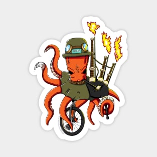 Portland Oregon Octopus Unipiper Magnet