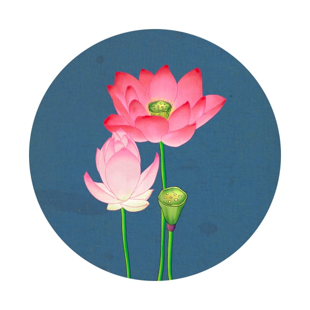 Minhwa: Lotus Flowers B Type by koreanfolkpaint