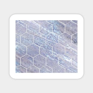 Botanico Porpora - purple marble hexagons Magnet