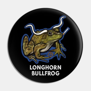 Longhorn Bullfrog Pin