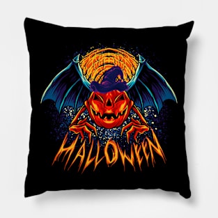 halloween vampire pumpkin witch wizard Pillow