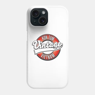 Kon Tum vietnam retro logo Phone Case