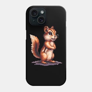 Chipmunk in Pixel Form Phone Case