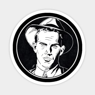 ELIOT NESS - The Untouchables (Circle Black and White) Magnet