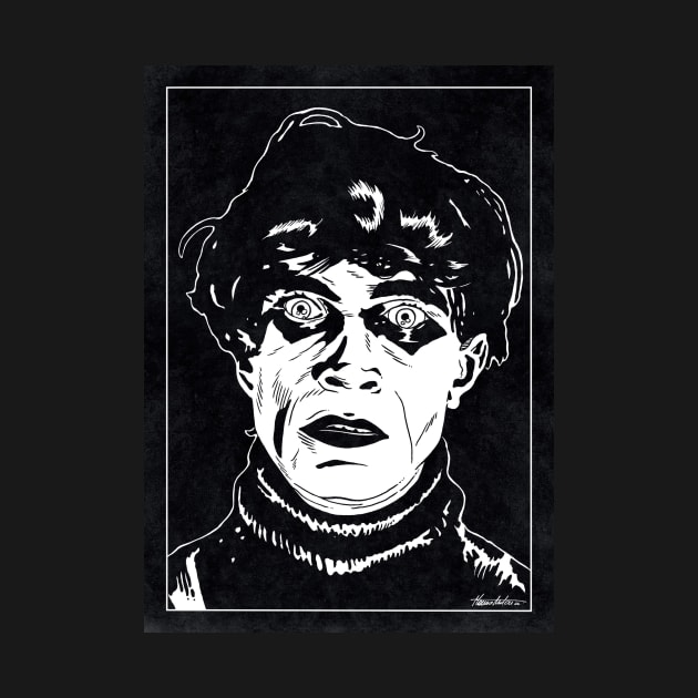 CESARE - The Cabinet of Dr Caligari (Black and White) by Famous Weirdos