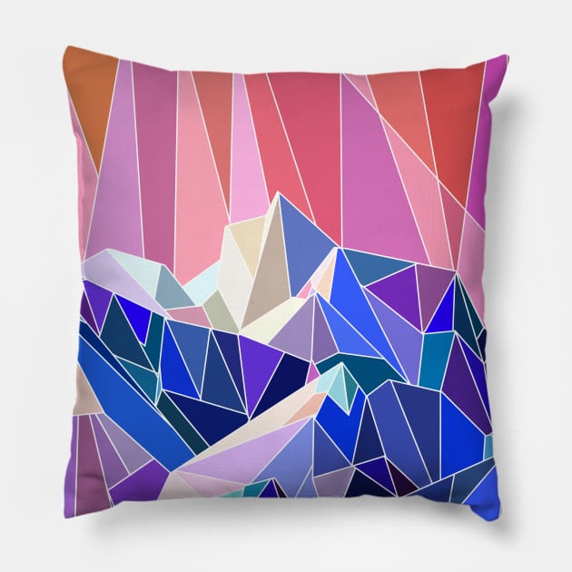 Mountains Pillow by beesants