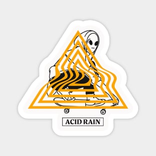 Skull Acid Rain Magnet