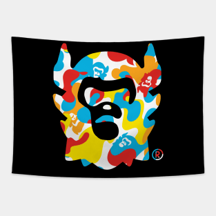 Aimon Bubble Multi Camo Aimon Head Tapestry