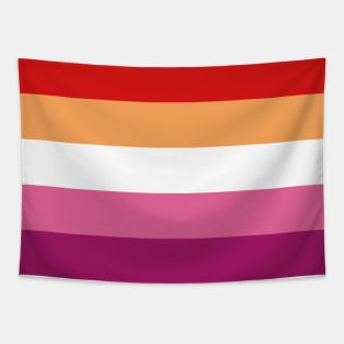 A Lesbian Pride Flag Tapestry