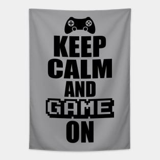 Keep Calm Game On Tapestry