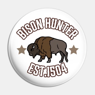 Bison Hunter Pin