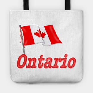 Canada Waving Flag - Ontario Tote