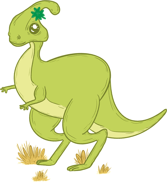 Shamrock dinosaur Kids T-Shirt by Xatutik-Art