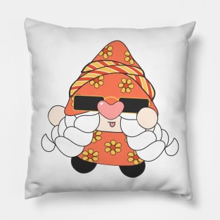 summer Retro vintage Groovy Gnome with cute funny and cheerful character that is going to have the smiles on your face. Pillow