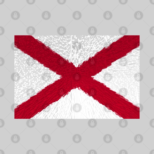 Extruded flag of Alabama by DrPen