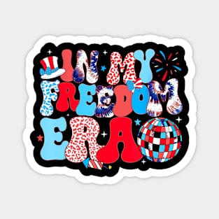 In My Freedom Era Forth of July American Family Matching Magnet