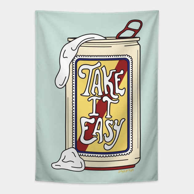 TAKE IT EASY Tapestry by sagepizza