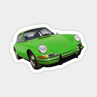 porsche 911 in green Magnet