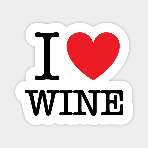 I HEART WINE Magnet by MasterpieceArt