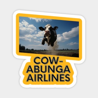 COW-ABUNGA AIRLINES Magnet