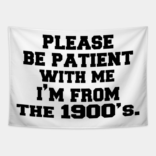 please Be Patient with Me I'm from The 1900s Tapestry by UrbanCharm