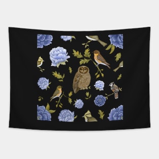 Bohemian owl love Tapestry