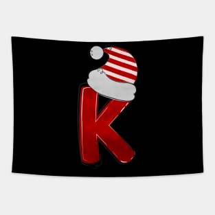 Letter K - Christmas Letter Tapestry