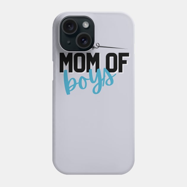 Mom of boys Phone Case by Rebecca Abraxas - Brilliant Possibili Tees