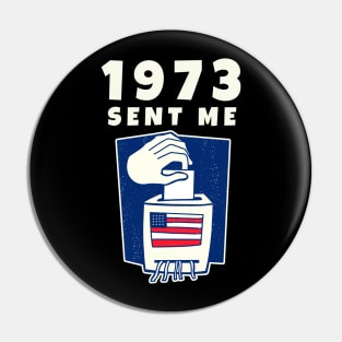 1973 Sent Me Ballot Box Women Vote Pin