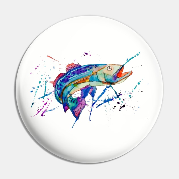 Wild catch Pin by Whettpaint