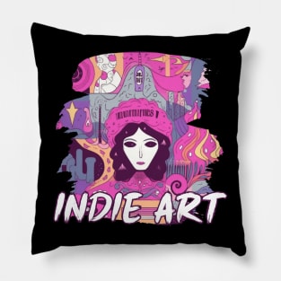 Indie art Pillow