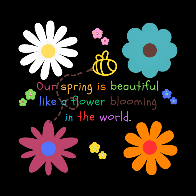 Our spring is beautiful like a flower blooming in the world. by HALLSHOP