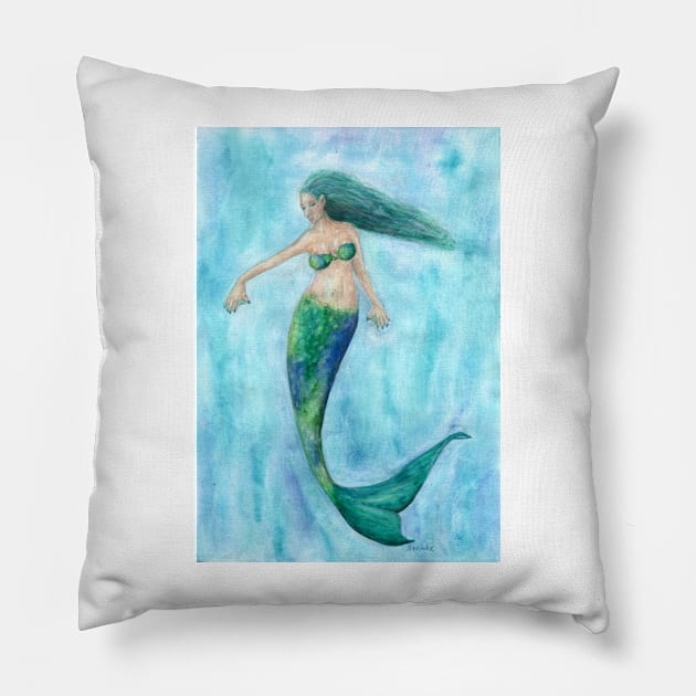 Mermaid Pillow by Kunst und Kreatives