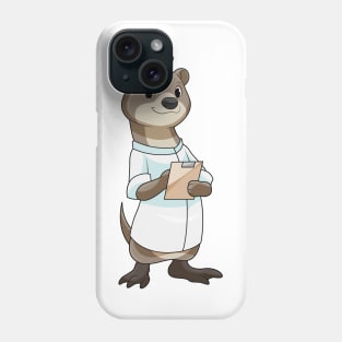 Otter as Nurse with Heart Phone Case