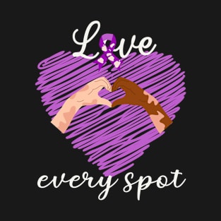 Love Every Sport Vitiligo Awareness and Acceptance T-Shirt