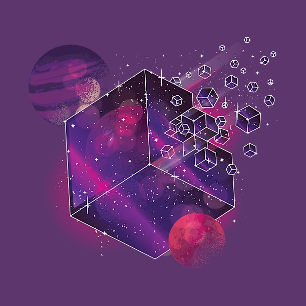 Cube Space T-shirt by Göbelek