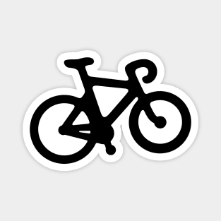 Black Bike Silhouette Magnet