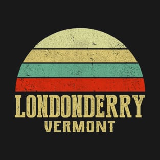 LONDONDERRY VERMONT Vintage Retro Sunset T-Shirt