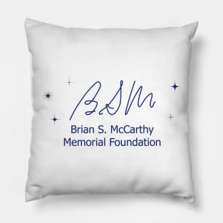 BSM Foundation Blue Logo Pillow