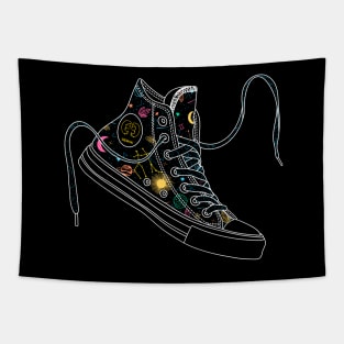 Gemini high tops - Pastel &amp; black Tapestry