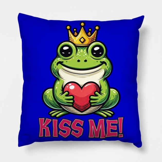 Frog Prince 24 Pillow by Houerd