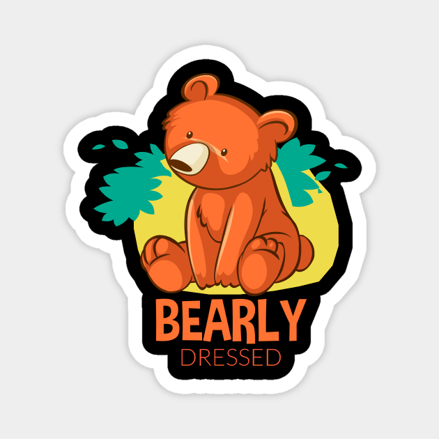 bearly dressed bear Magnet by Transcendexpectation